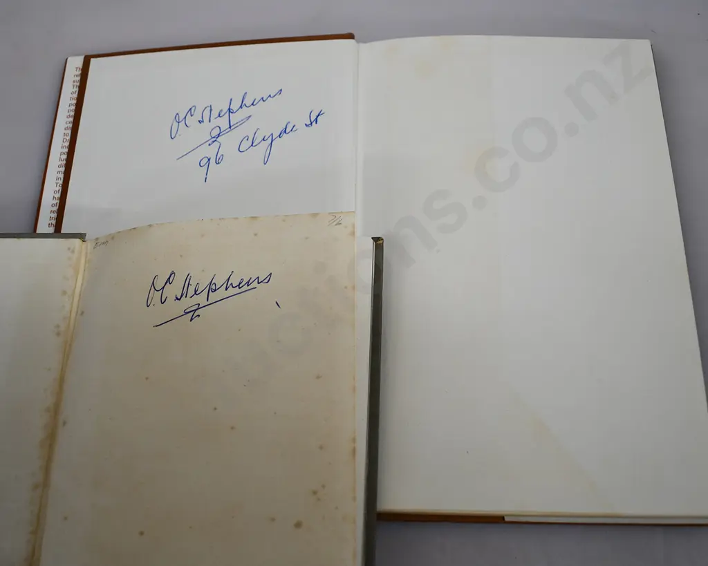 NEW ZEALAND POTTERY BOOKS ALL SIGNED O C STEPHENS Image 1++