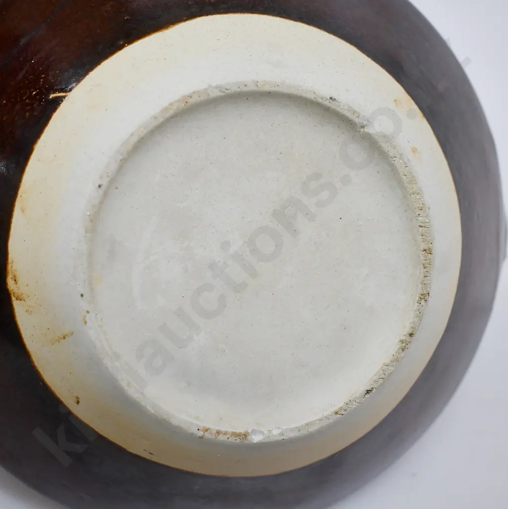 MULTICOLOURED HEXAGONAL SHAPED COLONIAL POTTERY TEAPOT Image 1++