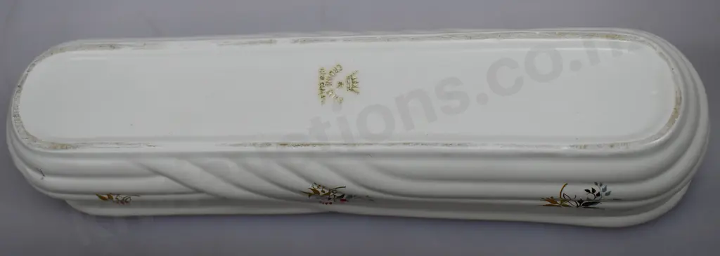 CROWN LYNN ROPE VASE WITH DECORATION Image 1++