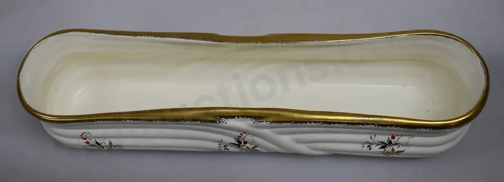 CROWN LYNN ROPE VASE WITH DECORATION Image 1++