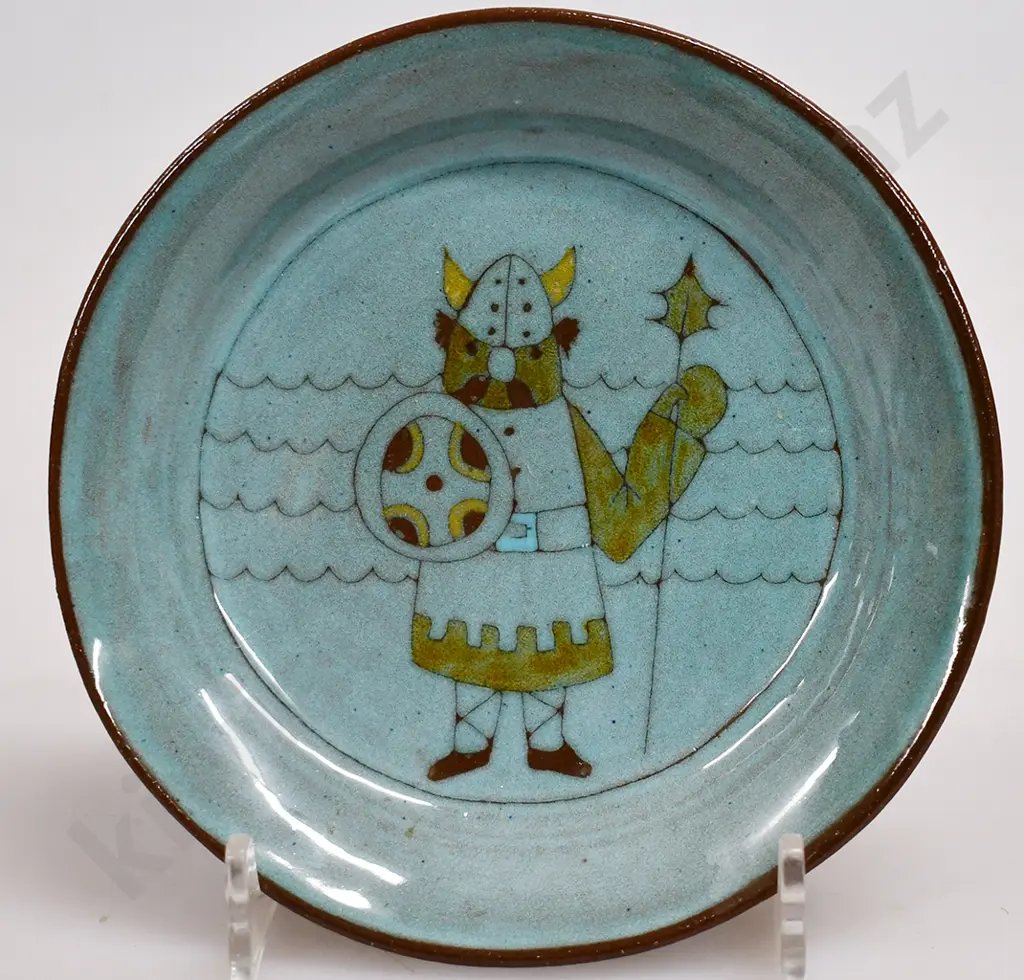 BARRY BALL VIKING DISH, 1280 POTTERY Image 1++