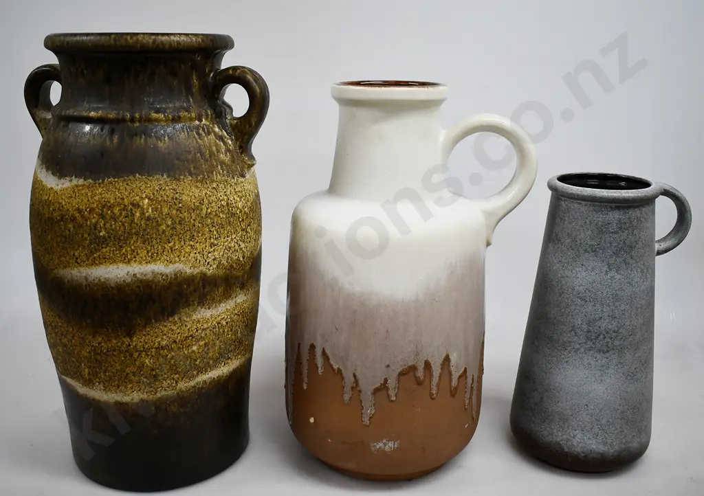 WEST GERMAN POTTERY VASES Image 1++