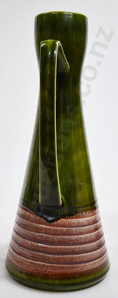 WEST GERMAN POTTERY HANDLED VASES Image 1++