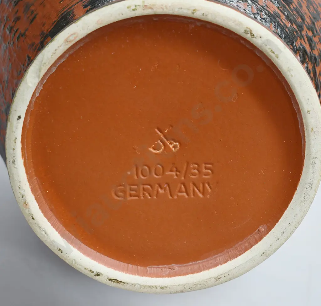 WEST GERMAN POTTERY HANDLED VASES Image 1++