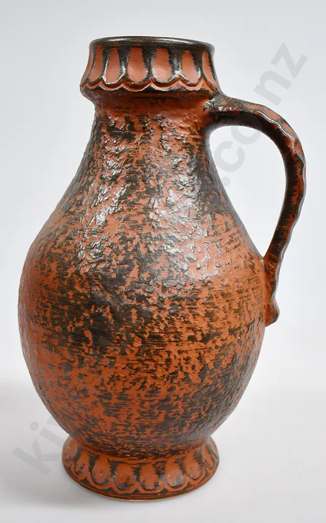 WEST GERMAN POTTERY HANDLED VASES Image 1++