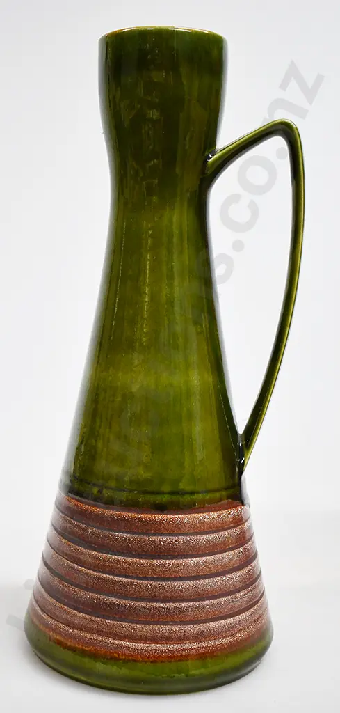 WEST GERMAN POTTERY HANDLED VASES Image 1++