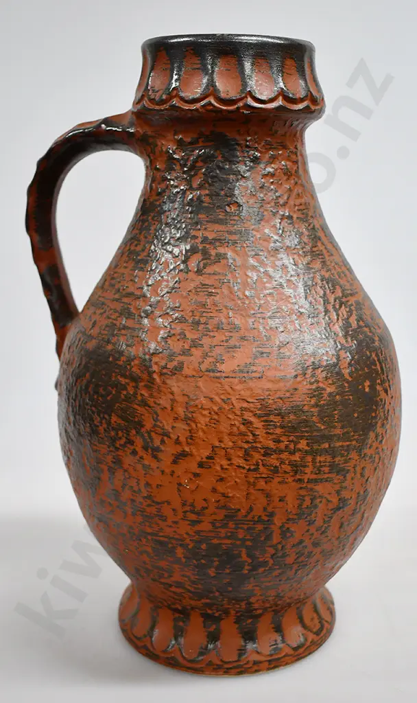 WEST GERMAN POTTERY HANDLED VASES Image 1++