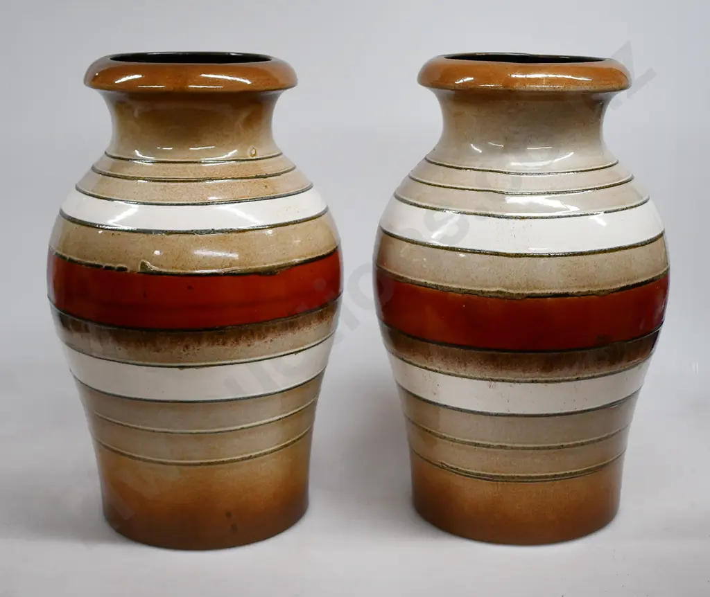 WEST GERMAN POTTERY FLOOR VASES Image 1++