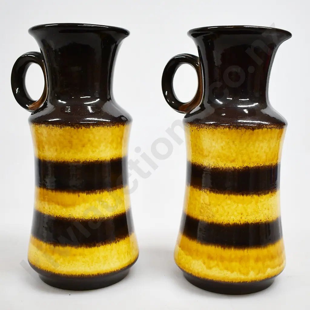 WEST GERMAN POTTERY JUG VASES Image 1++