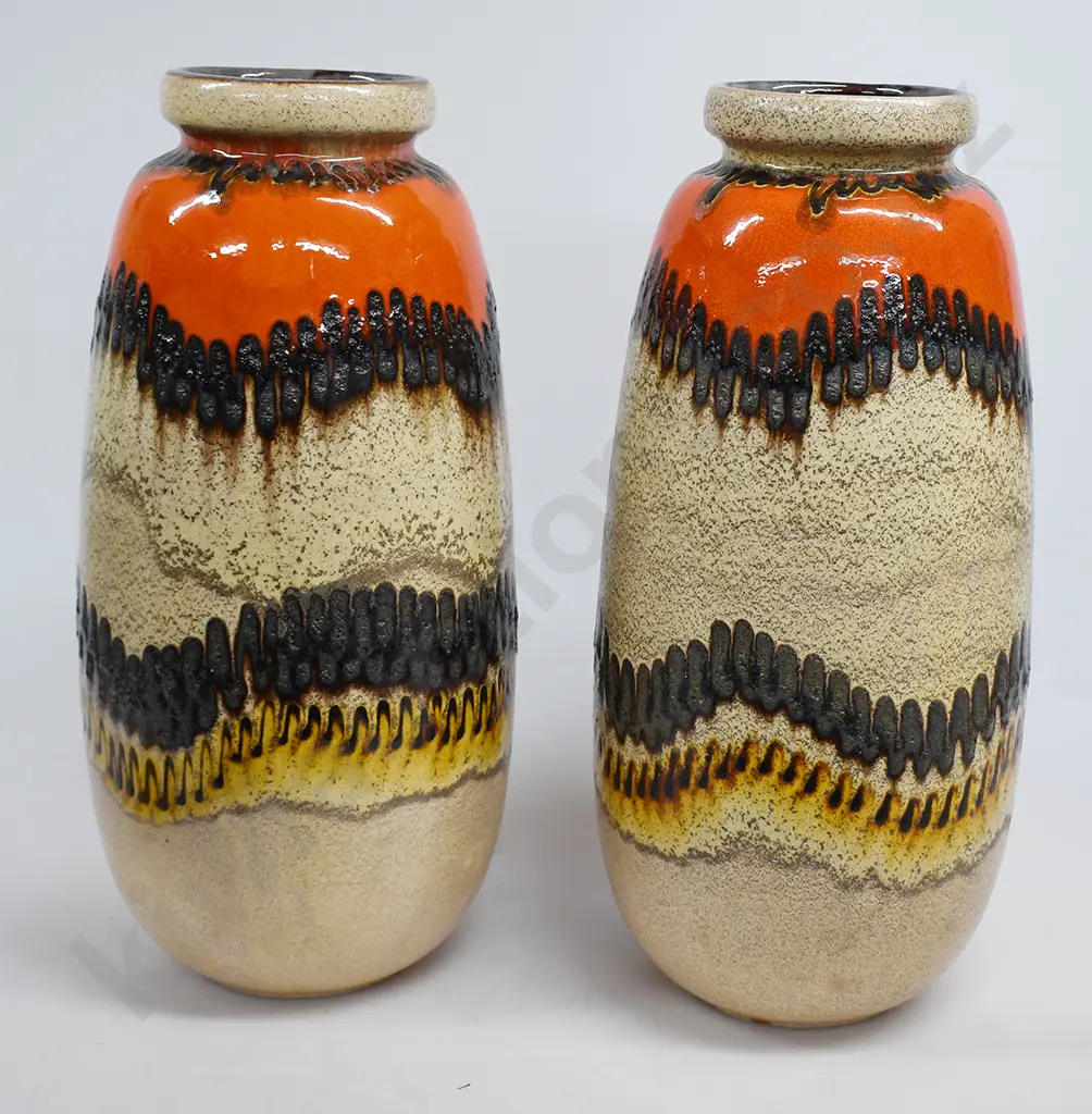 WEST GERMAN POTTERY FLOOR VASES Image 1++
