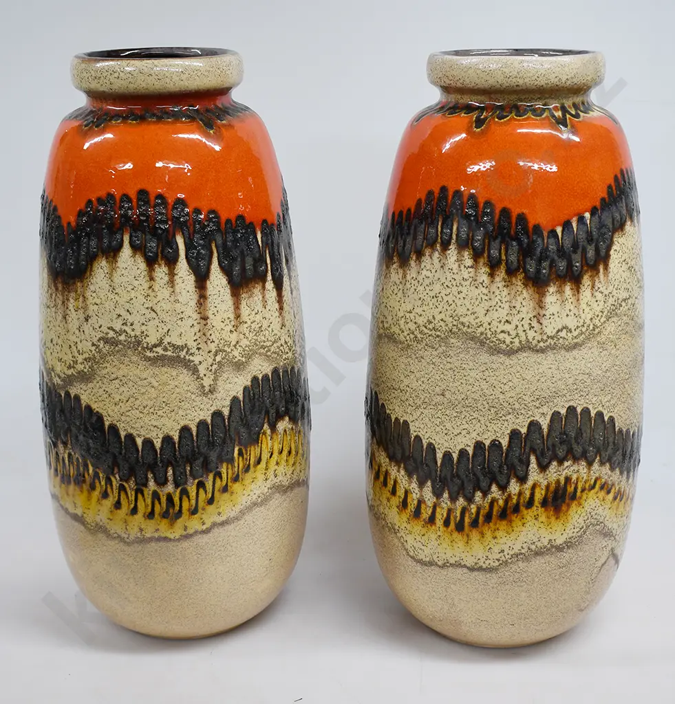 WEST GERMAN POTTERY FLOOR VASES Image 1++