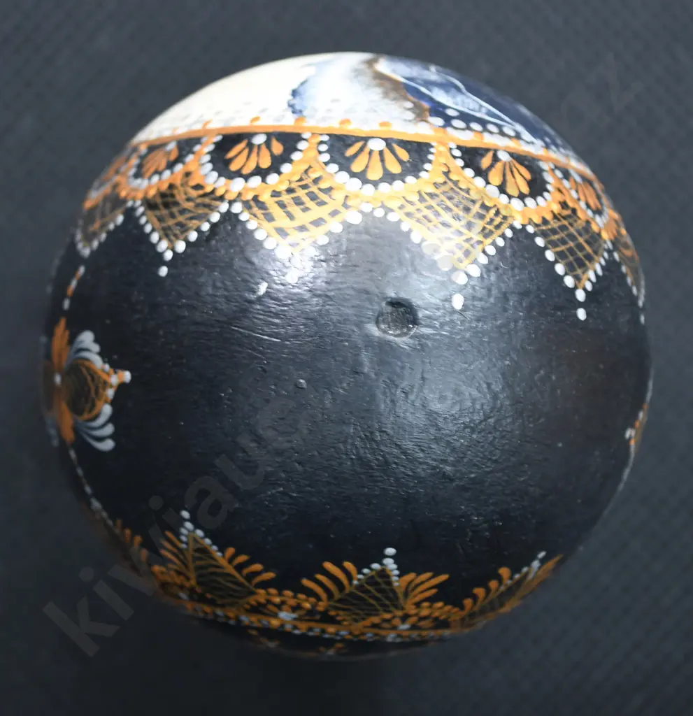 HAND PAINTED EMU EGG - 1906 Image 1++