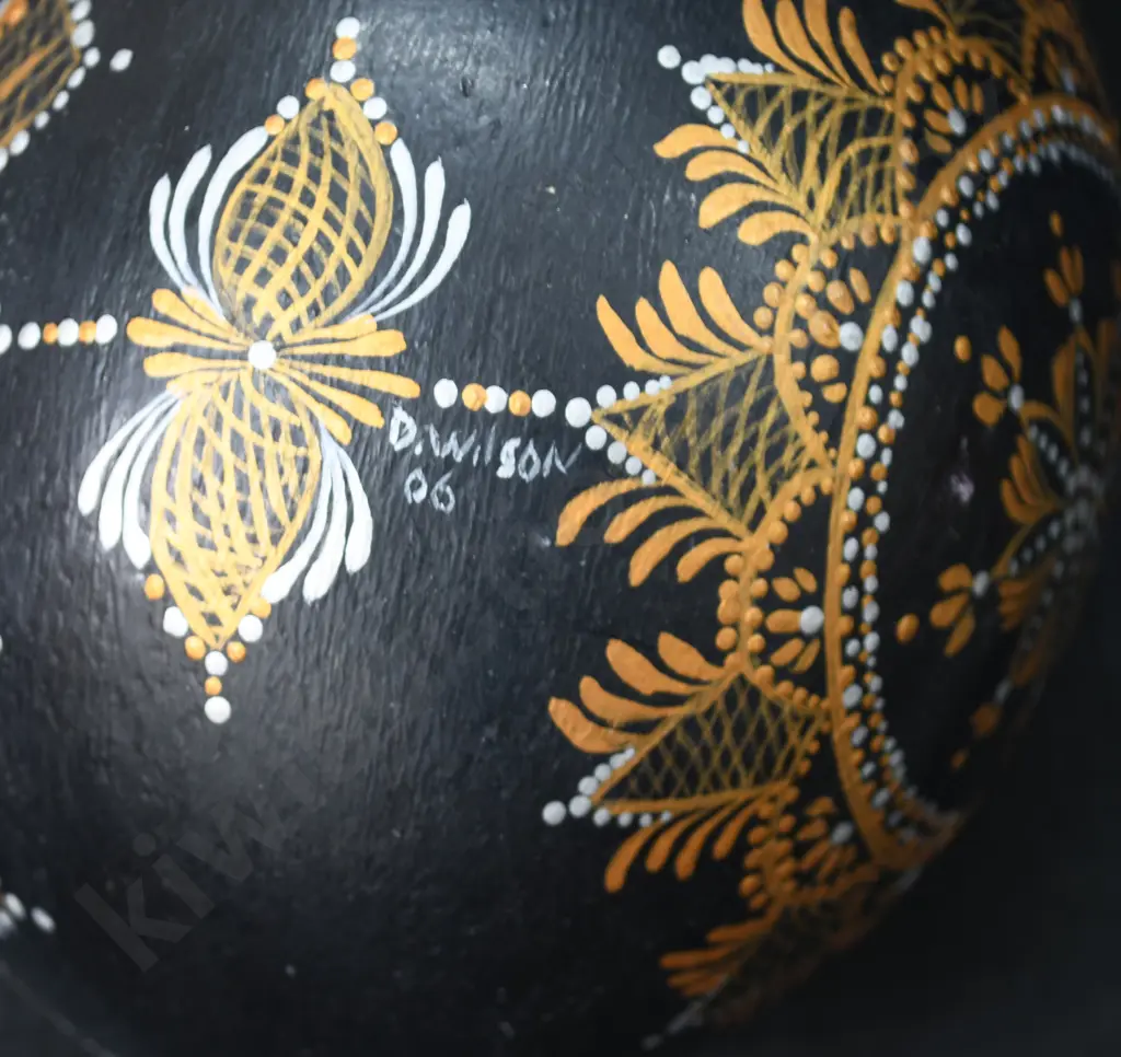 HAND PAINTED EMU EGG - 1906 Image 1++