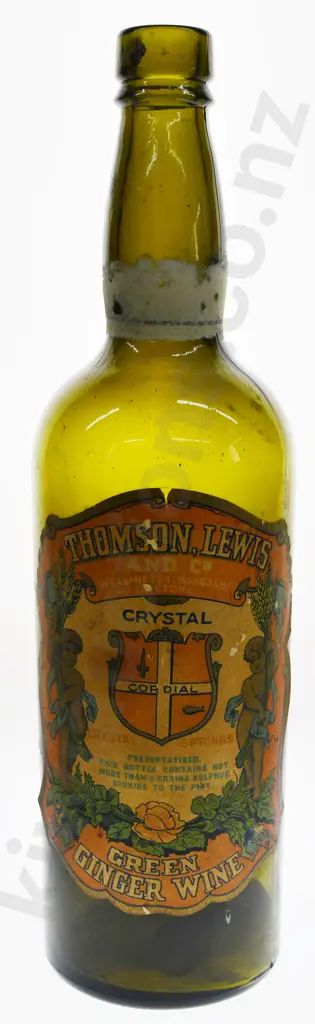 THOMSON LEWIS LABELLED GINGER WINE Image 1++