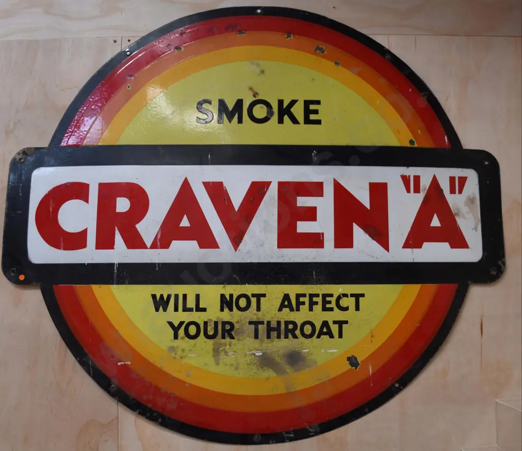 CRAVEN A ENAMEL SIGN Image 1++