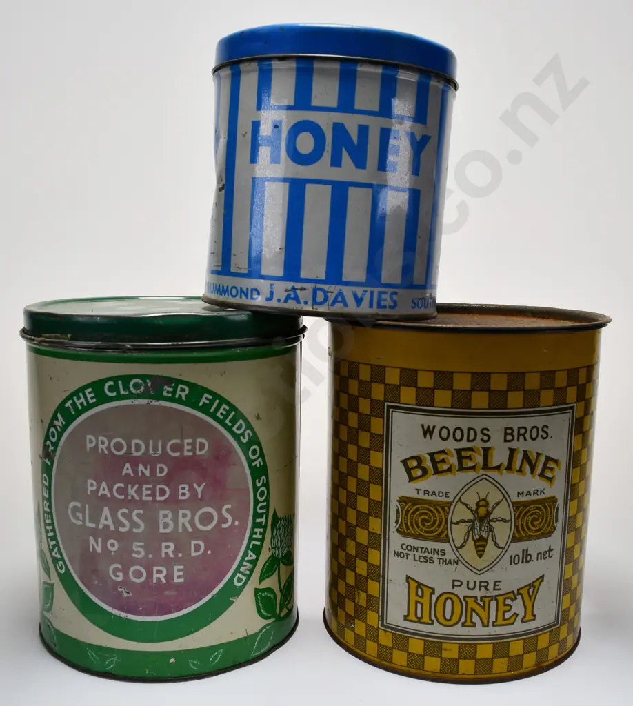 NEW ZEALAND HONEY TINS Image 1++