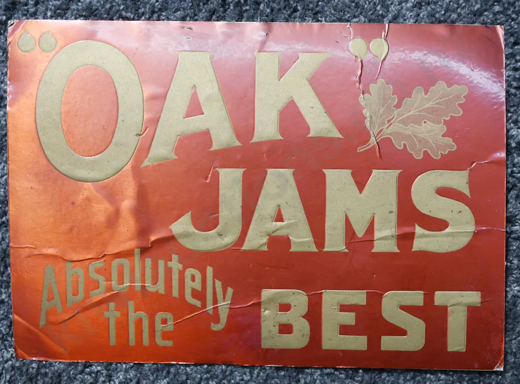 OAK JAMS CARD SIGN Image 1++