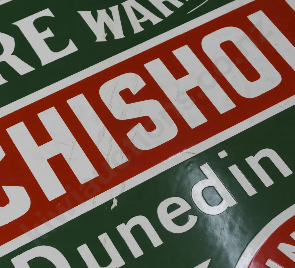 SCOULLAR & CHISHOLM ENAMEL SIGN Image 1++