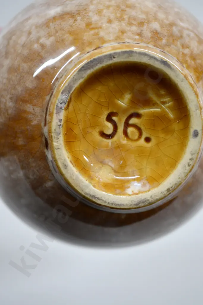 CROWN LYNN TRICKLE GLAZE VASE Image 1++