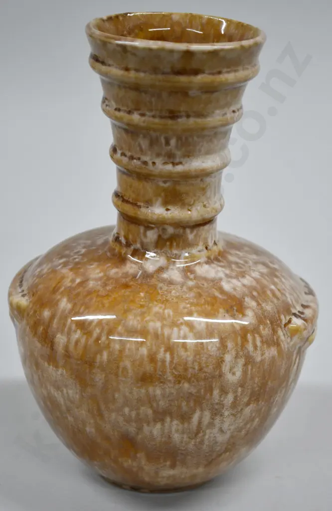 CROWN LYNN TRICKLE GLAZE VASE Image 1++