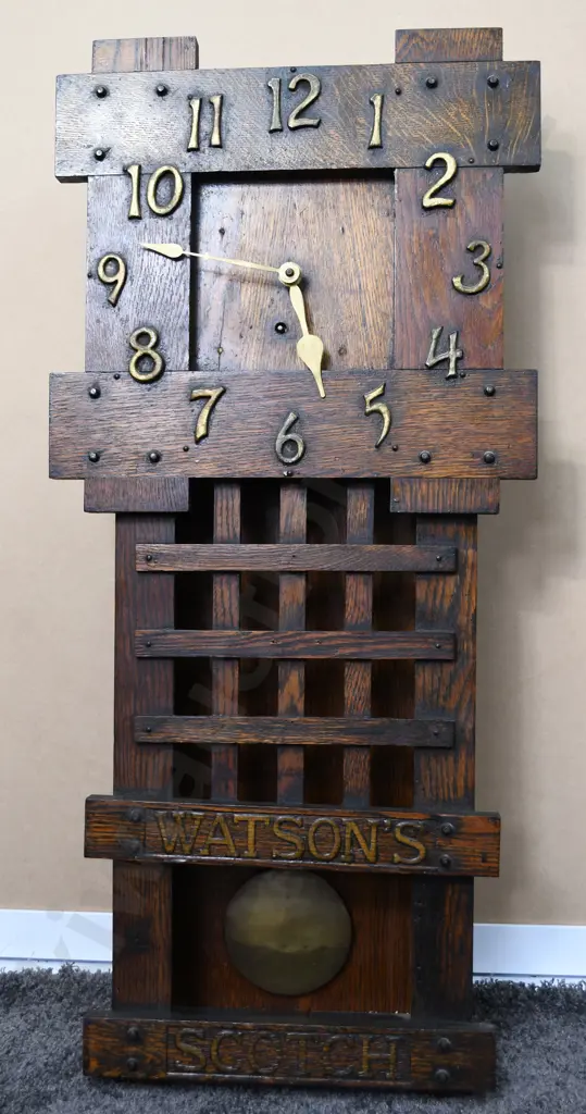 WATSON’S WHISKY ADVERTISING WALL CLOCK Image 1++