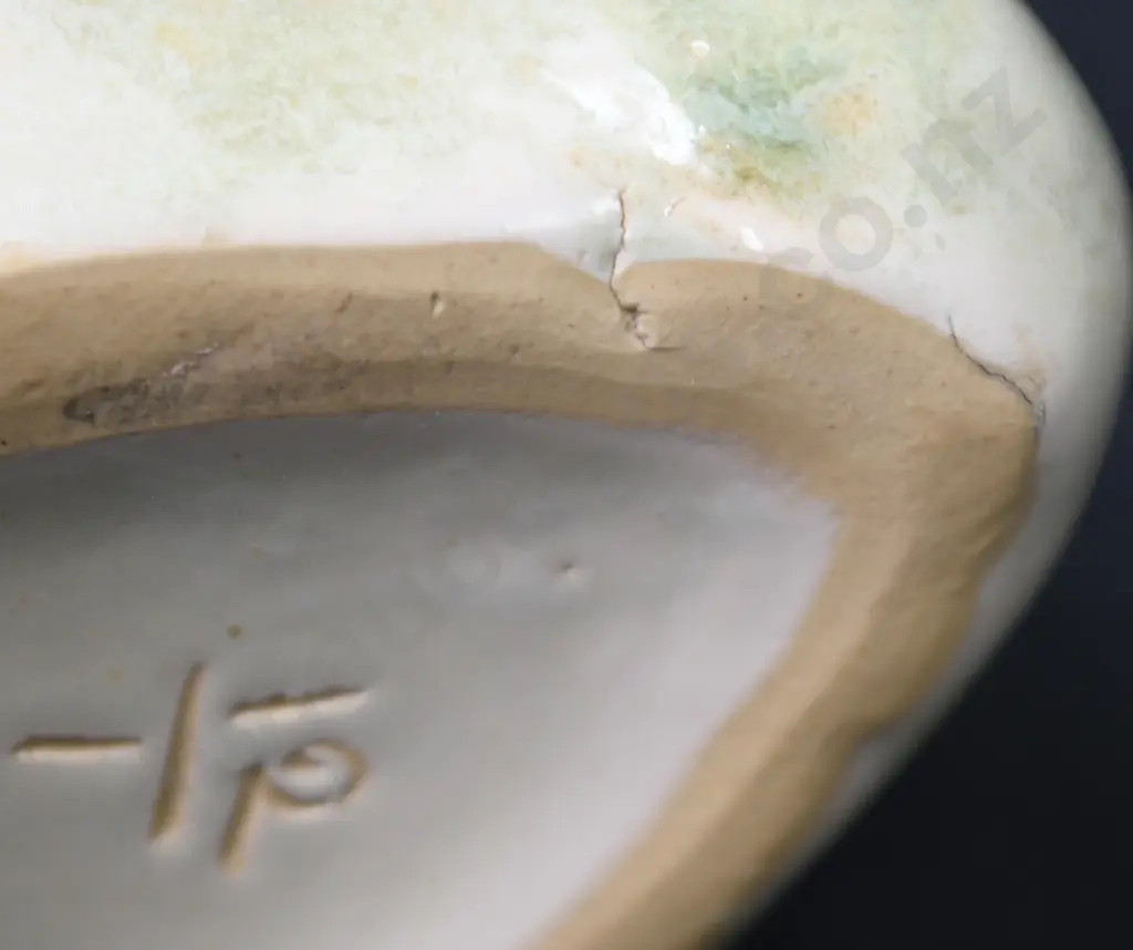 CROWN LYNN TRICKLE GLAZED SWAN Image 1++