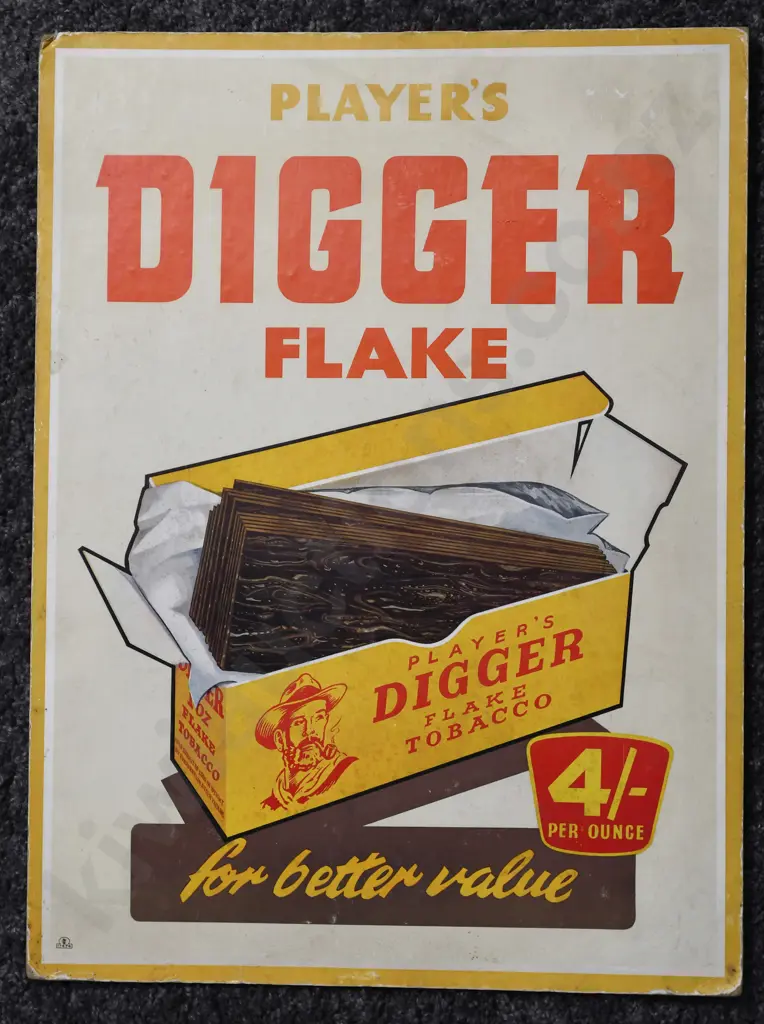 PLAYERS DIGGER ADVERTISING SIGN Image 1++