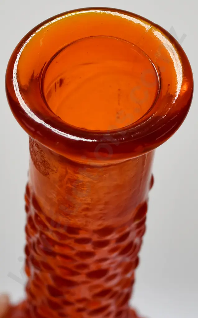 ORANGE HOBNAIL GENIE BOTTLE Image 1++