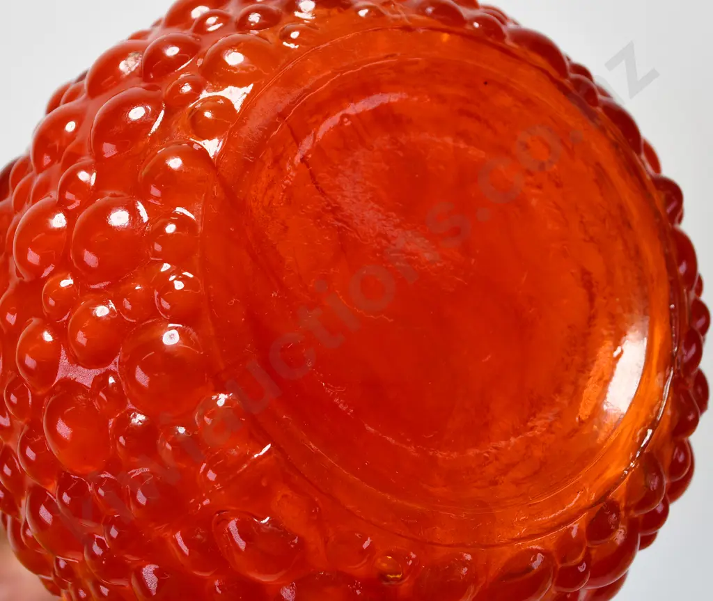 ORANGE HOBNAIL GENIE BOTTLE Image 1++