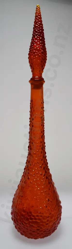 ORANGE HOBNAIL GENIE BOTTLE Image 1++