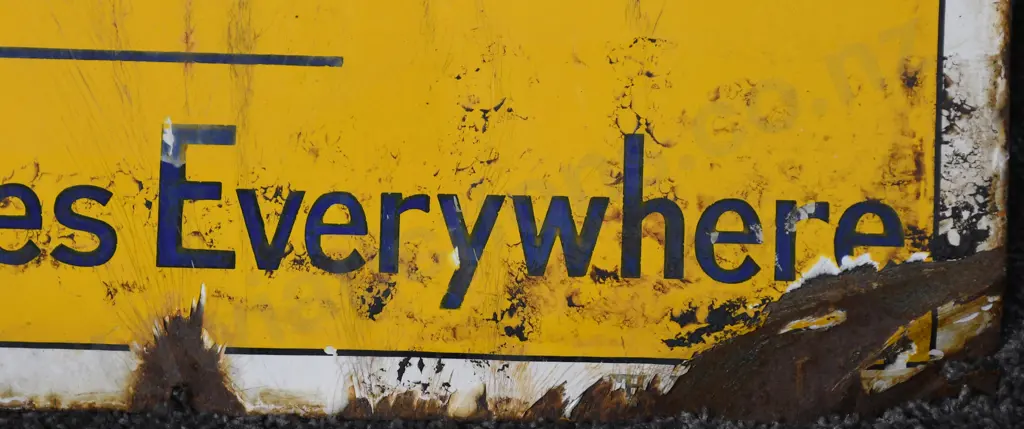 BRISTOL PIANO ENAMEL SIGN Image 1++