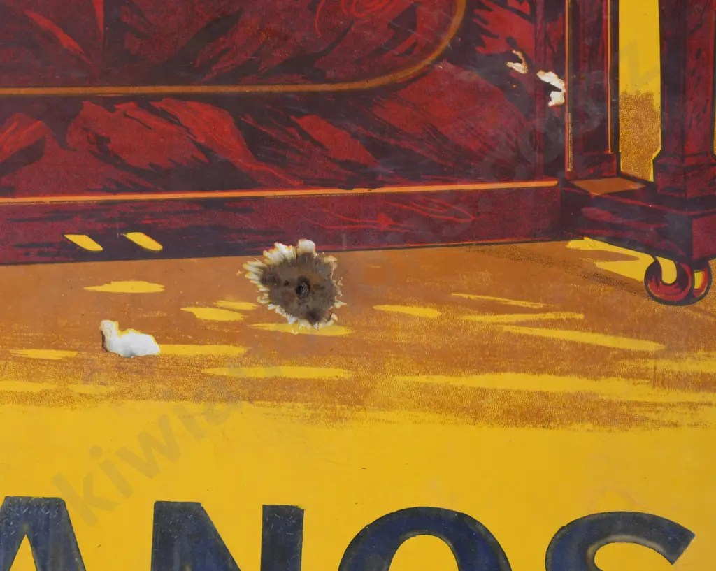 BRISTOL PIANO ENAMEL SIGN Image 1++