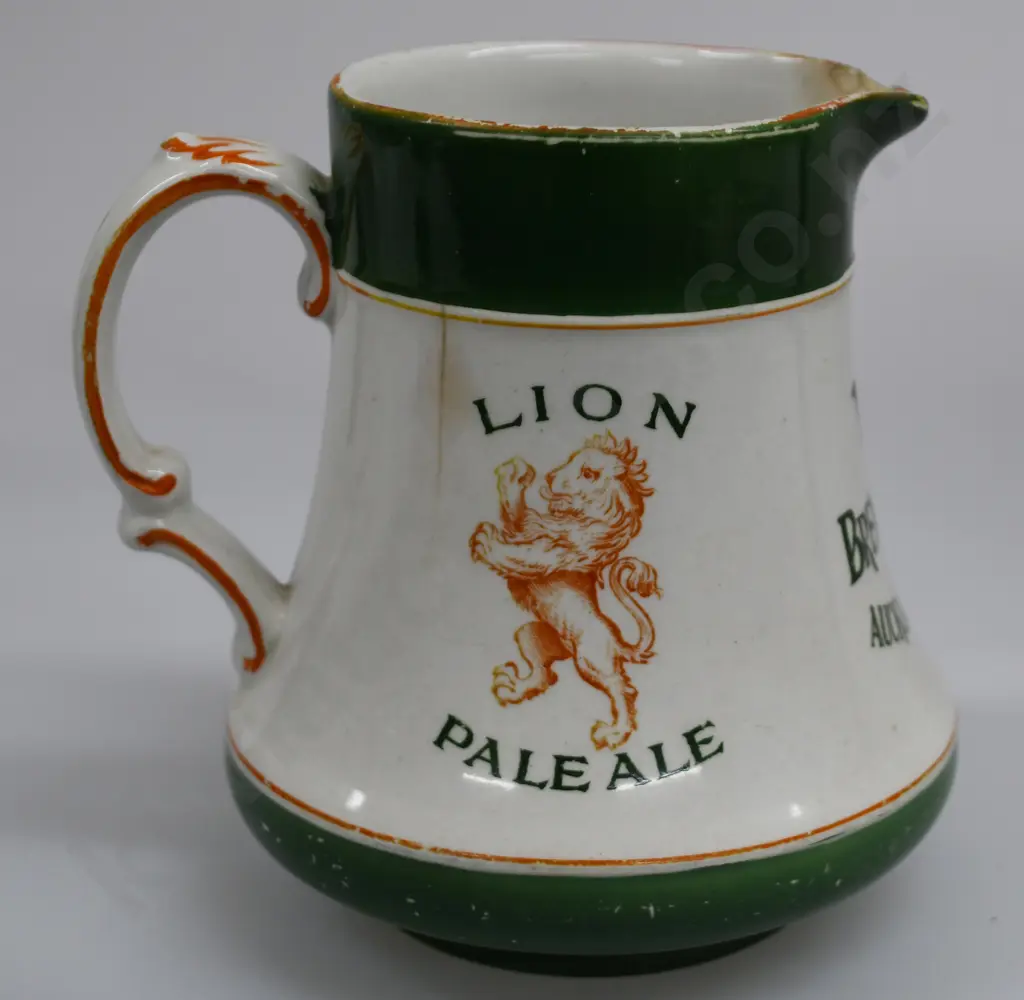 LION BREWERY AUCKLAND ADVERTISING WATER JUG Image 1++