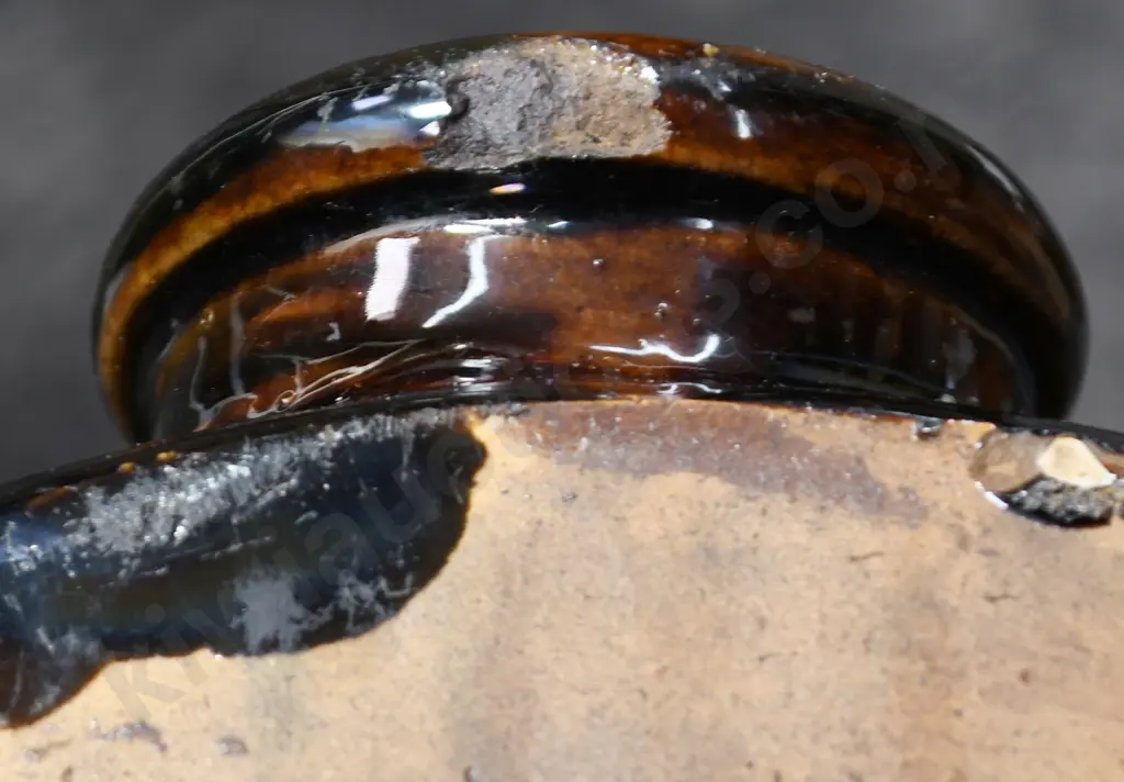 HUTSON WELLINGTON MAJOLICA STONEWARE BARRELL Image 1++