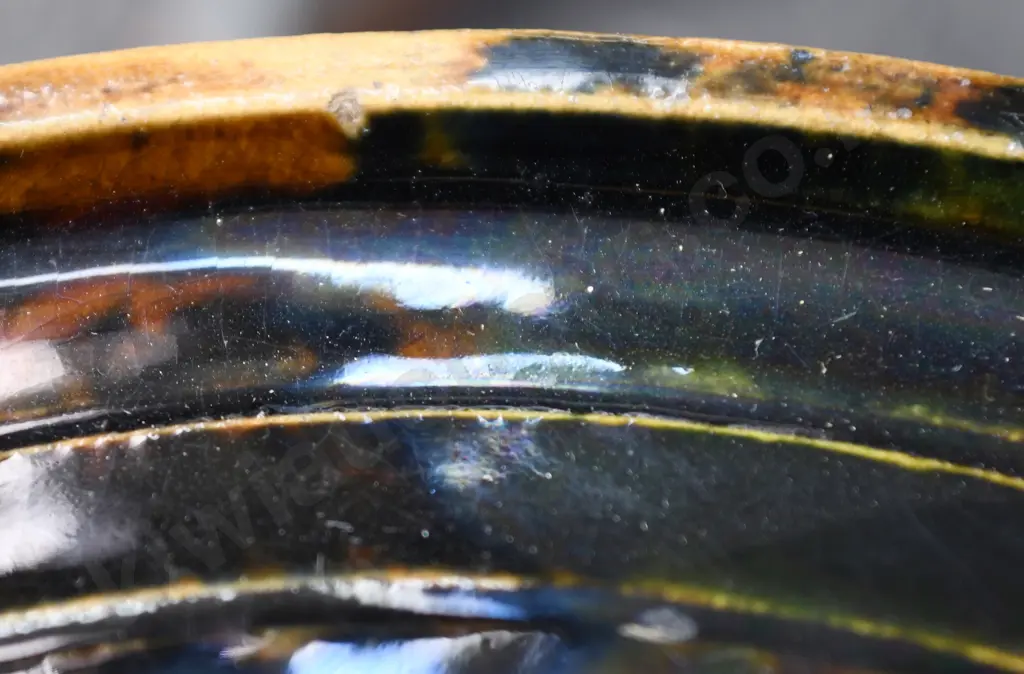 HUTSON WELLINGTON MAJOLICA STONEWARE BARRELL Image 1++