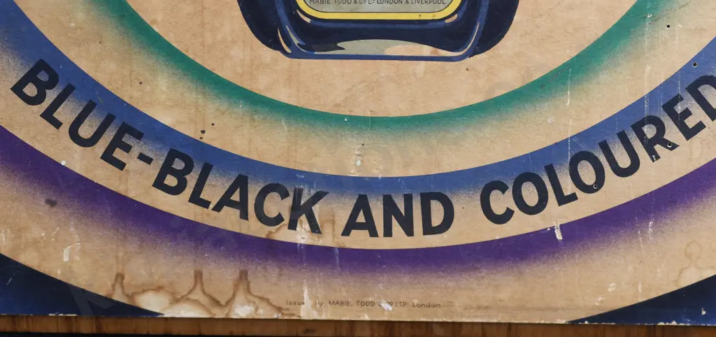 SWANN INK WOODEN ADVERTISING SIGN Image 1++