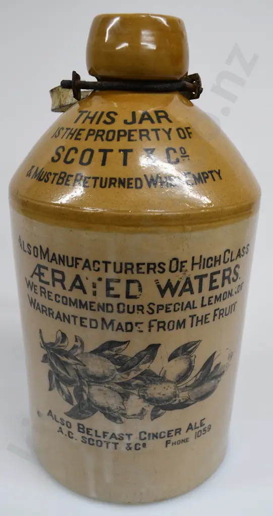 SCOTT AUCKLAND STONE JAR Image 1++