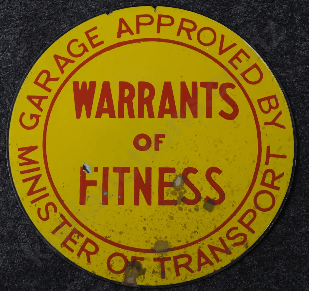 MINISTRY OF TRANSPORT NZ ENAMEL SIGN Image 1++
