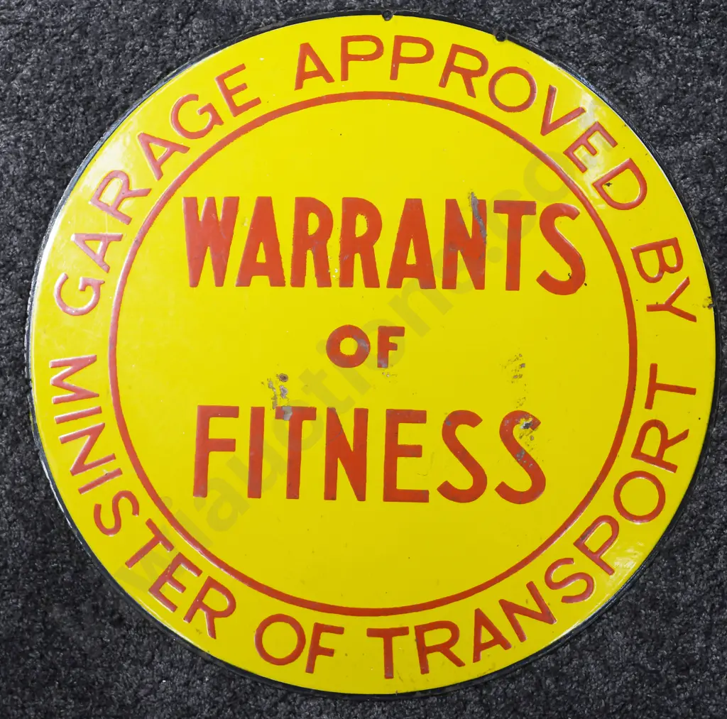 MINISTRY OF TRANSPORT NZ ENAMEL SIGN Image 1++