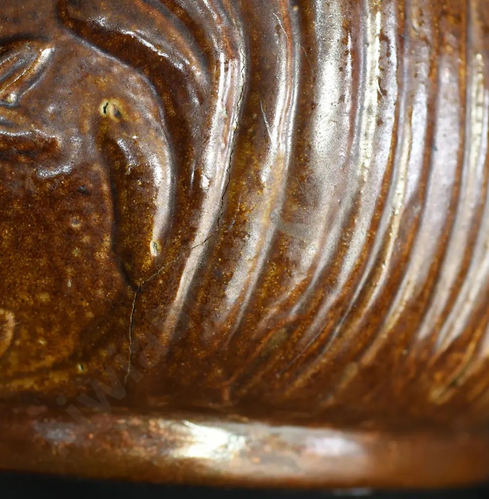 AUSTIN, KIRK & CO EARLY SALT GLAZED HUNTING JUG Image 1++