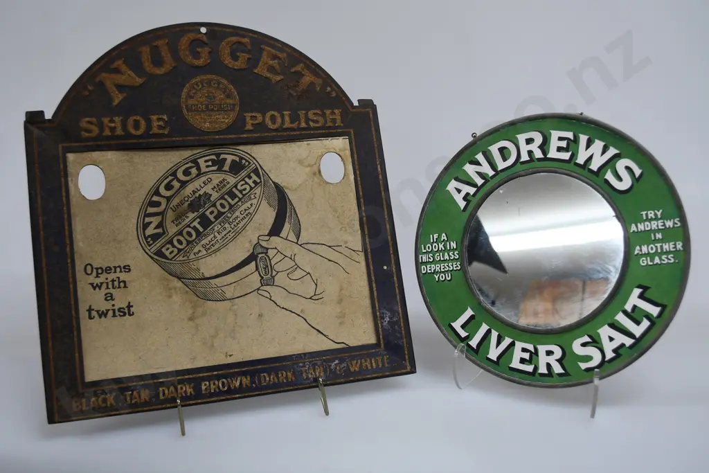 ANDREWS LIVER SALT MIRROR & NUGGET SIGN Image 1++