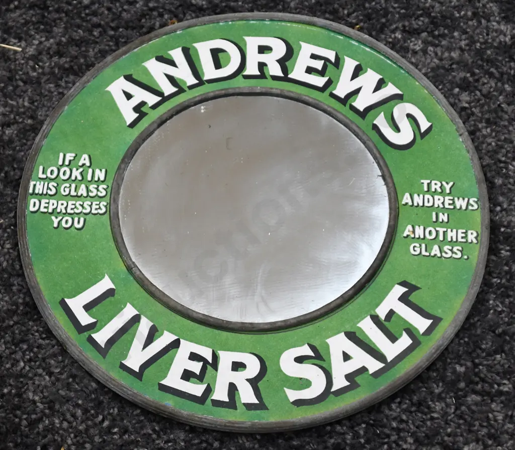 ANDREWS LIVER SALT MIRROR & NUGGET SIGN Image 1++