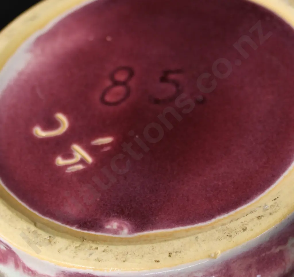 CROWN LYNN TRICKLE GLAZE VASE  # 85 Image 1++