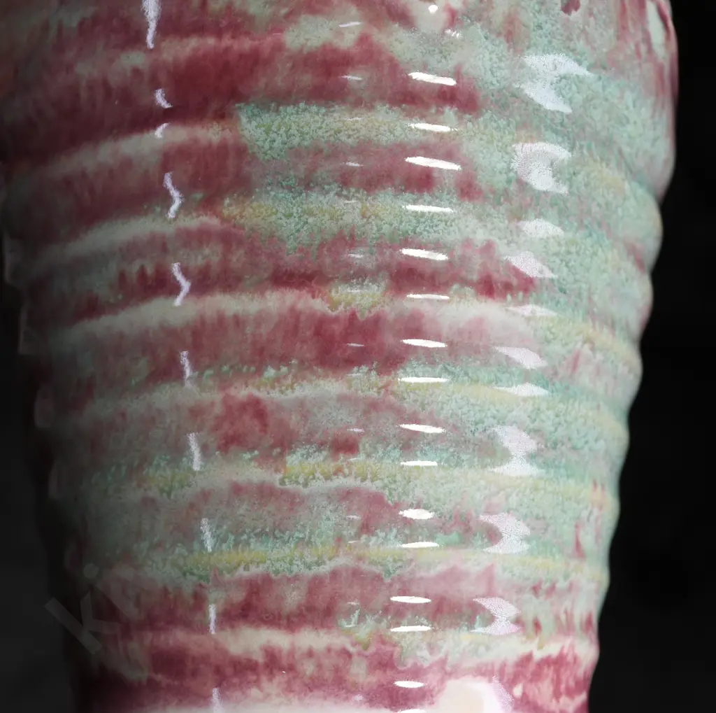 CROWN LYNN TRICKLE GLAZE VASE  # 85 Image 1++