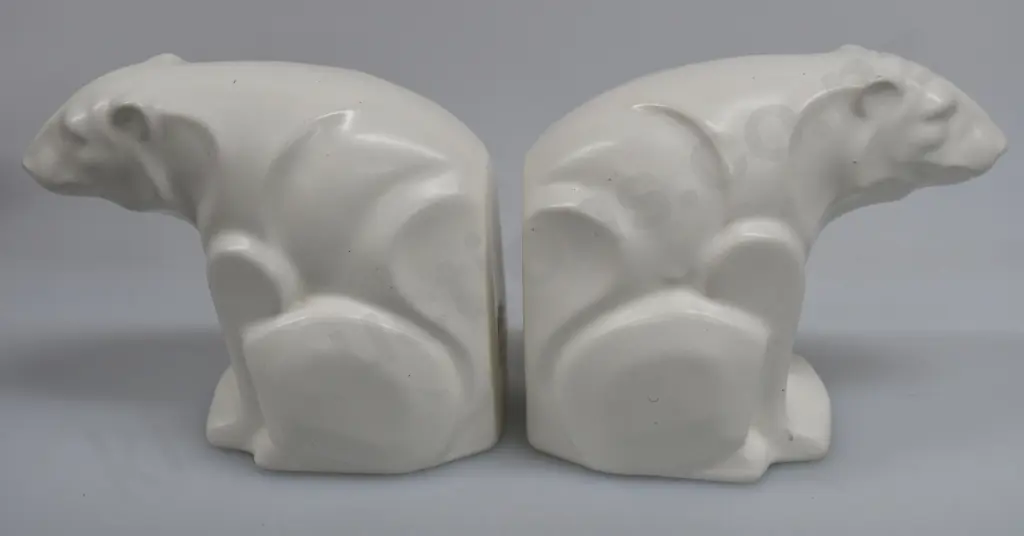 CROWN LYNN POLAR BEER BOOK ENDS Image 1++