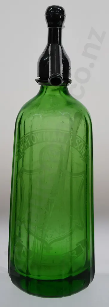 PLOWMAN NAPIER GREEN SODA SYPHON Image 1++
