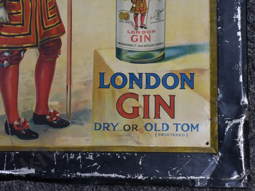 BEEFEATER GIN TIN SIGN Image 1++