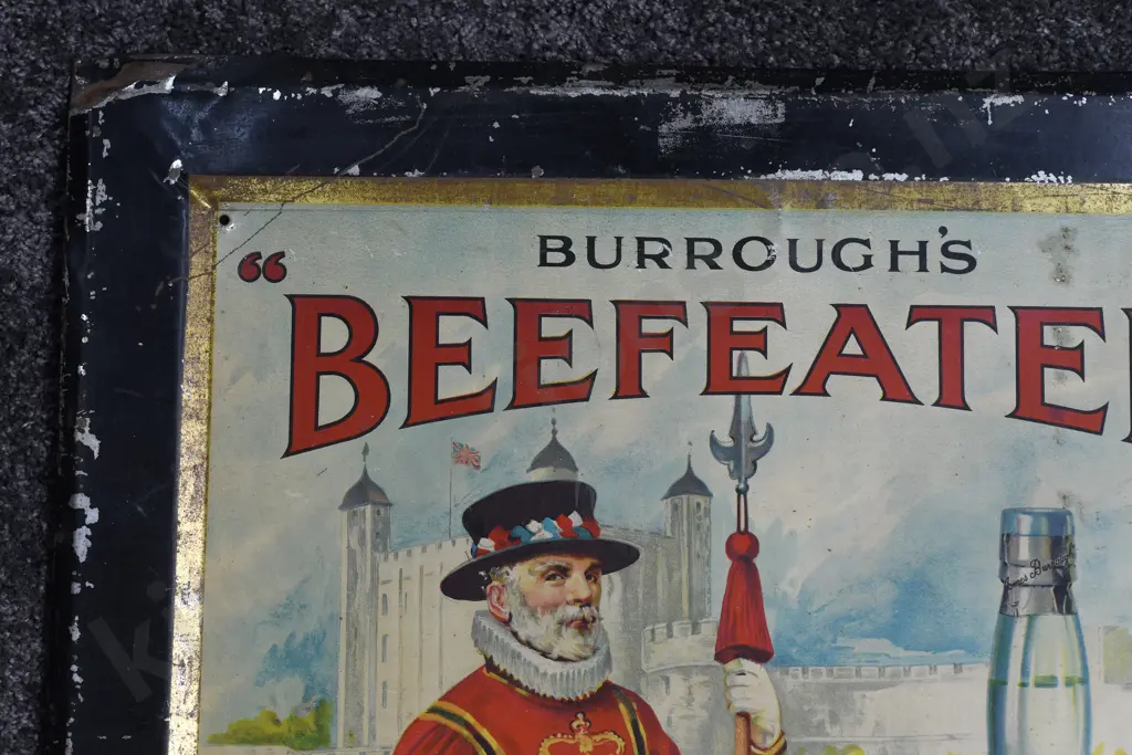 BEEFEATER GIN TIN SIGN Image 1++