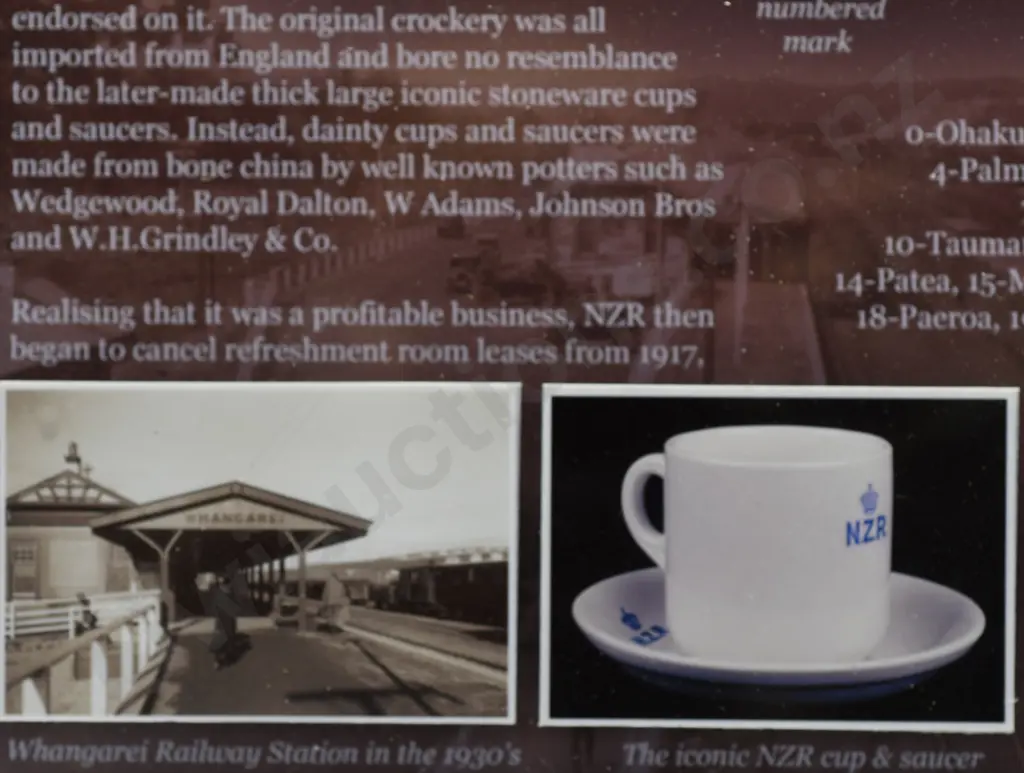 NEW ZEALAND RAILWAYS REFRESHMENTS ROOMS NO 1 FRAMED HISTORY Image 1++