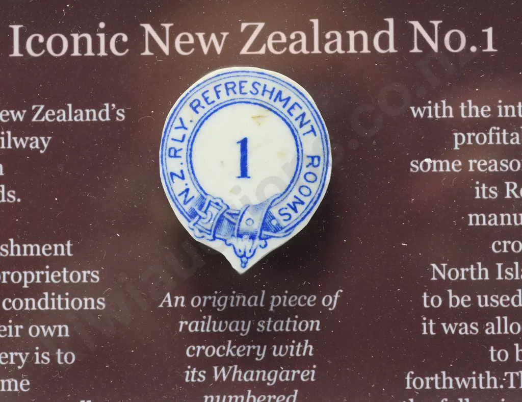 NEW ZEALAND RAILWAYS REFRESHMENTS ROOMS NO 1 FRAMED HISTORY Image 1++